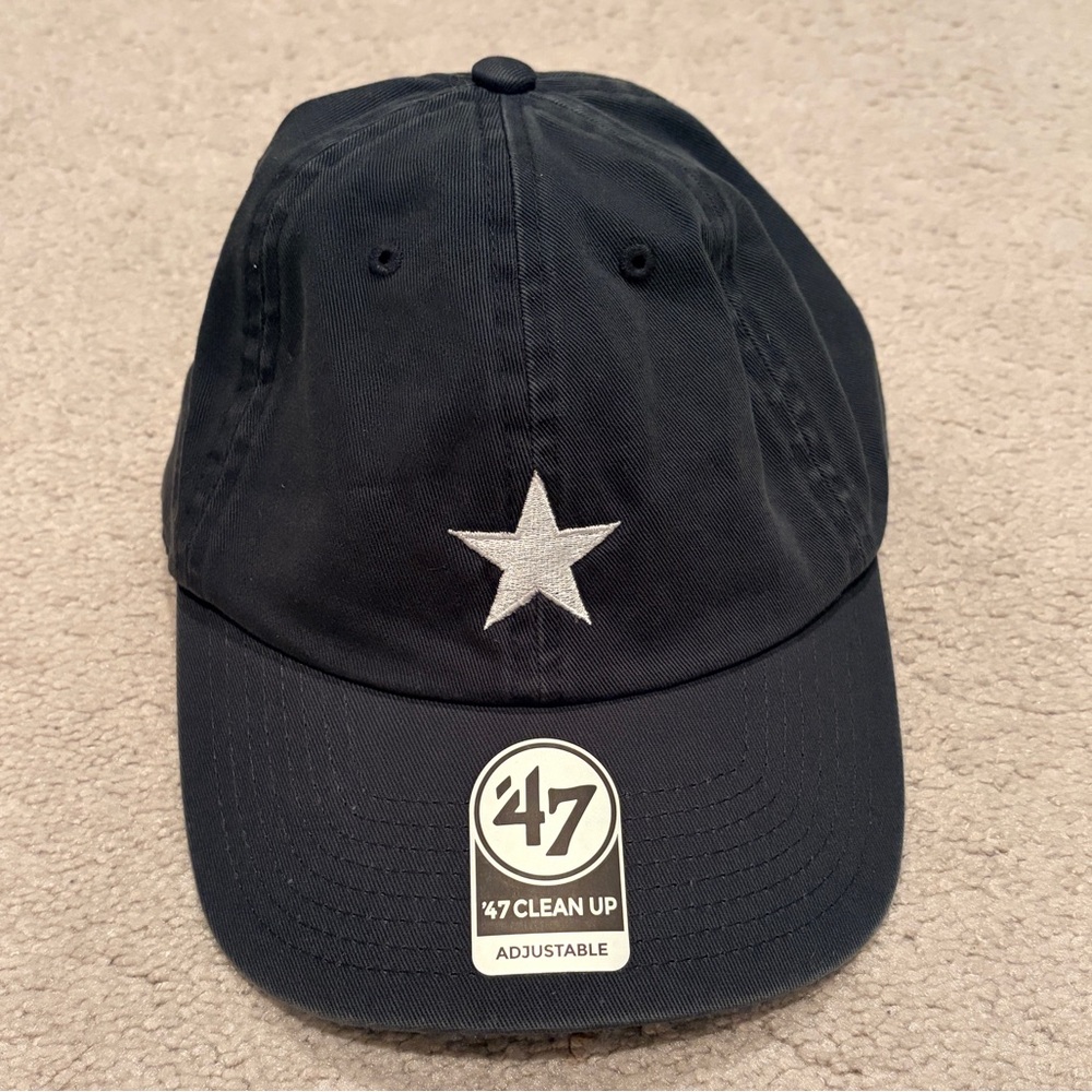 🆕 Macys '47 Brand Unisex Adjustable Cap Navy Blue Star Hat